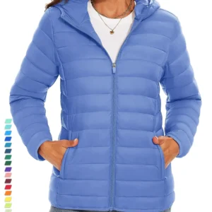 TACVASEN Full Zip Up Hooded Puffer