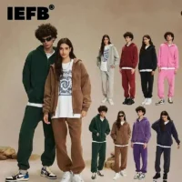 IEFB Men's Wear Wax Printing Vintage Hoodies