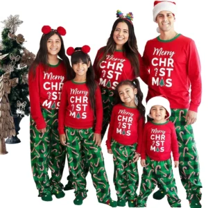 Xmas Whole Family Matching Christmas Pajamas Set