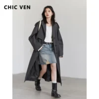 CHIC VEN Women Trench Coats
