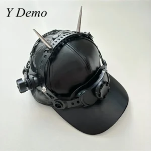 Y Demo Cyber PU Leather Hat