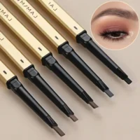 5 Colors With Brush Double Head Eyebrow Pencil