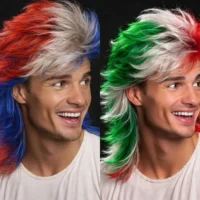 HAIRJOY 2026 Synthetic Mullet Wig for Football Fans